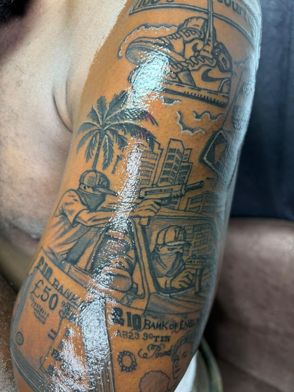 Full sleeve tattoo
